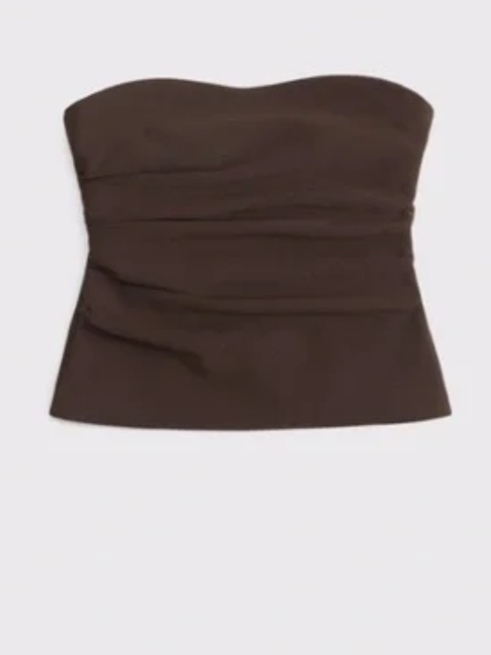 Abercrombie & Fitch Strapless Brown Bustier Camisole